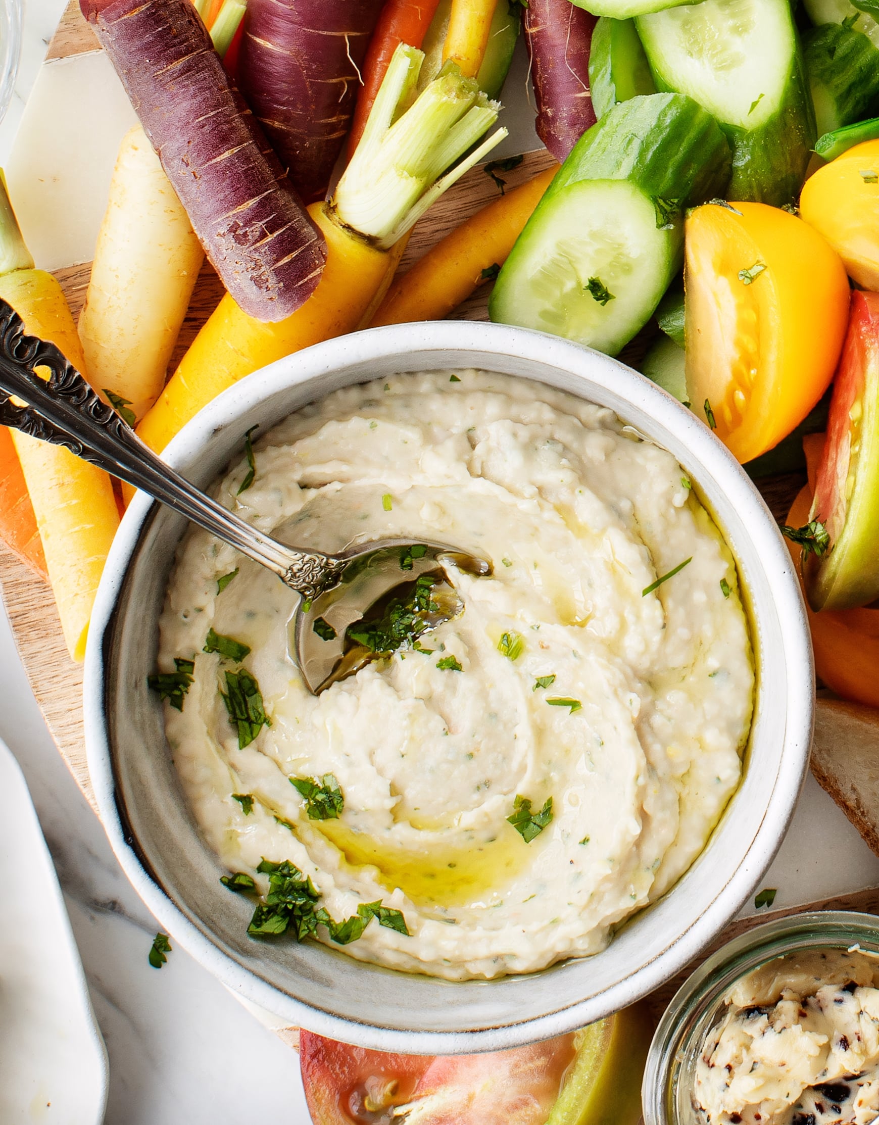 Creamy White Bean Dip: Lemon, Herb & Beetroot for Any Meal